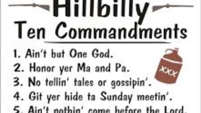 If You Had Your Own Ten Commandments, What Would They Be?