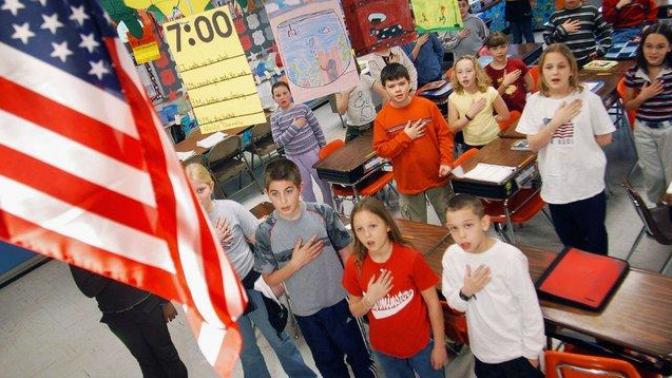 Should kids be required to stand for the national anthem and/or pledge of allegiance at school if the parent wants them to?