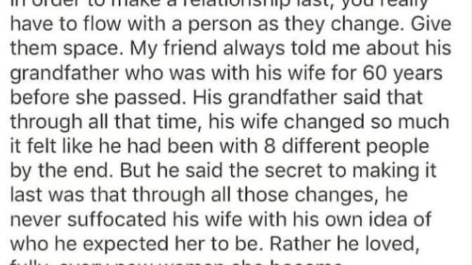 What are healthy changes in a relationship and what aren't?