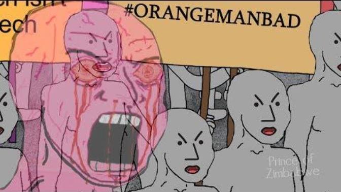 Beep boop. Orange man bad. Boop boop beep. Do you agree?