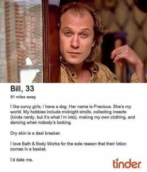 If you have to put up a dating profile here, what would it say?