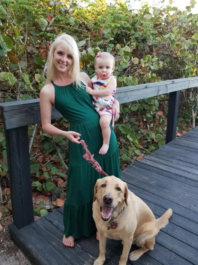 Here's me with my niece and dog. I think I'm going to wear this dress for st. pattys celebration. What will you all be wearing?