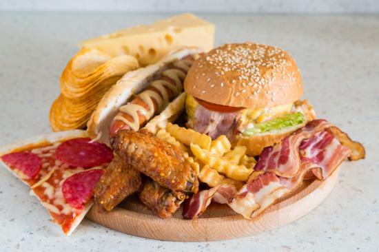 Alcohol or junk food?