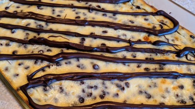 ❤️ What do you think of my chocolate chip cheesecake bars?