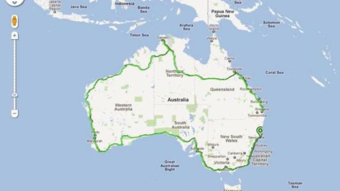 Could you circumnavigate Australia on a bike?
