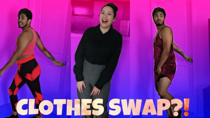 How would you react if your SO wanted to swap cloths for a week as part of a challenge?