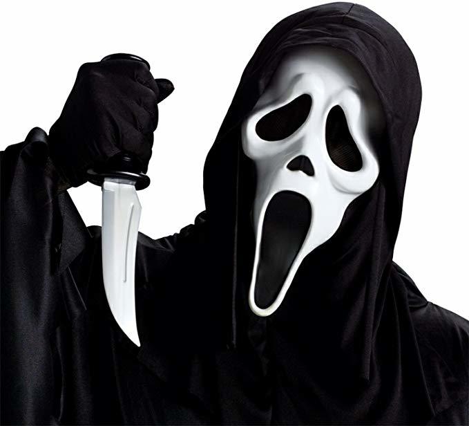 Girls, if your boyfriend woke you up when he was wearing a Ghostface mask and holding a knife, would you forgive him for this prank?