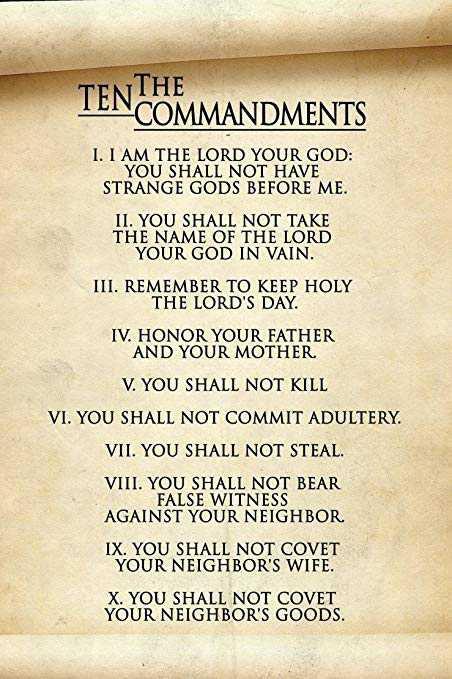 Which action is worse breaking one commandment or the flood?