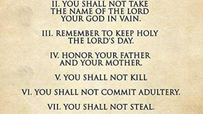 Which action is worse breaking one commandment or the flood?