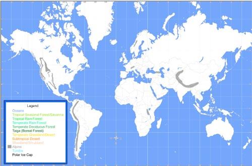 What's your favorite major mountain range?