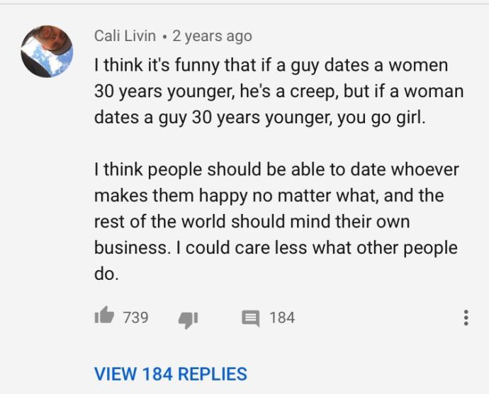 Is This Double Standard For Relationships And Age In America Only An American Thing?