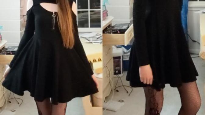How does my new hoodie dress look?