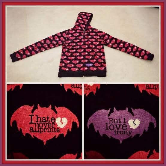 Do you likethis printed “irony “ hoodie for winter?