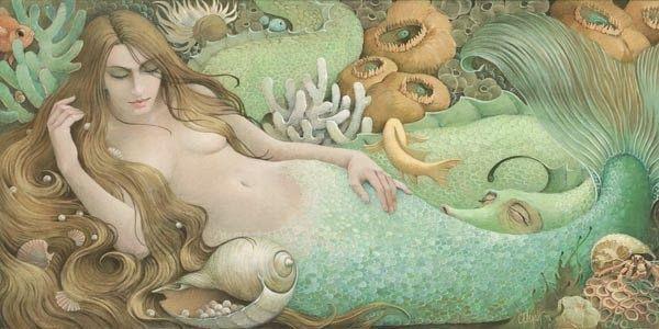 Which of these Mermaid and Sea Serpent themed fantasy art pieces do you like the best?