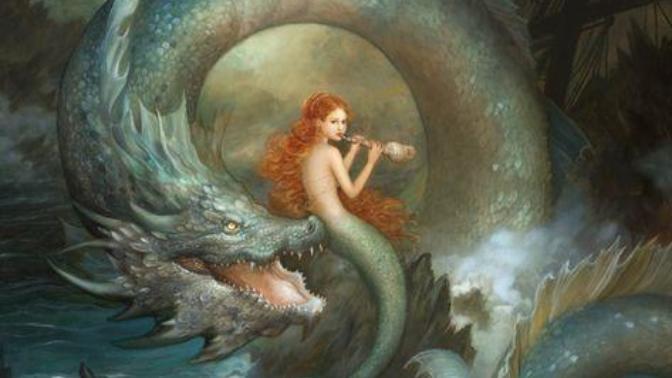 Which of these Mermaid and Sea Serpent themed fantasy art pieces do you like the best?