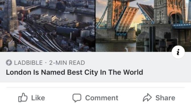 Is London the greatest city in the world?