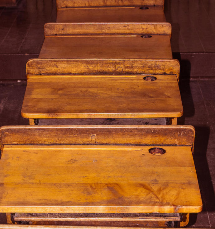 Did the desks at your school have ink wells?