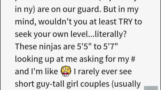 Is she just explaining her preference or is this ignorance?