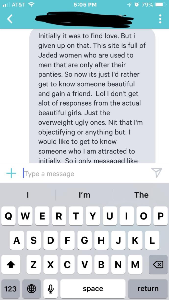 Calling others ugly to compliment you?