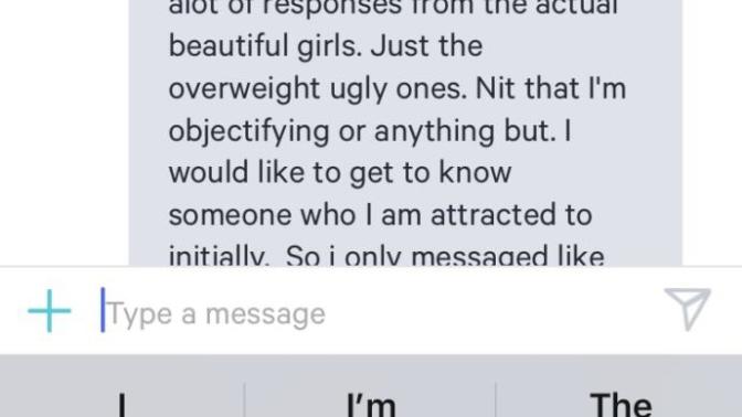 Calling others ugly to compliment you?