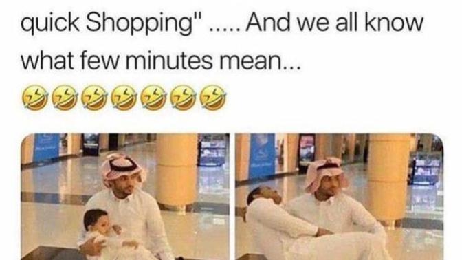 Ladies, do you make you man wait while shopping? Men, do you wait while your wife shops?
