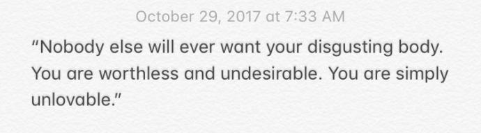 What are some hurtful words that you just can't forget?