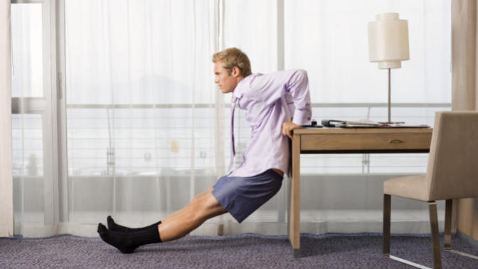 What are some good exercises to do if you only have 15 minutes and don't have gym equipment or a large space?