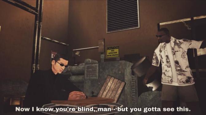 If Woozie was blind, how did he drive a car?
