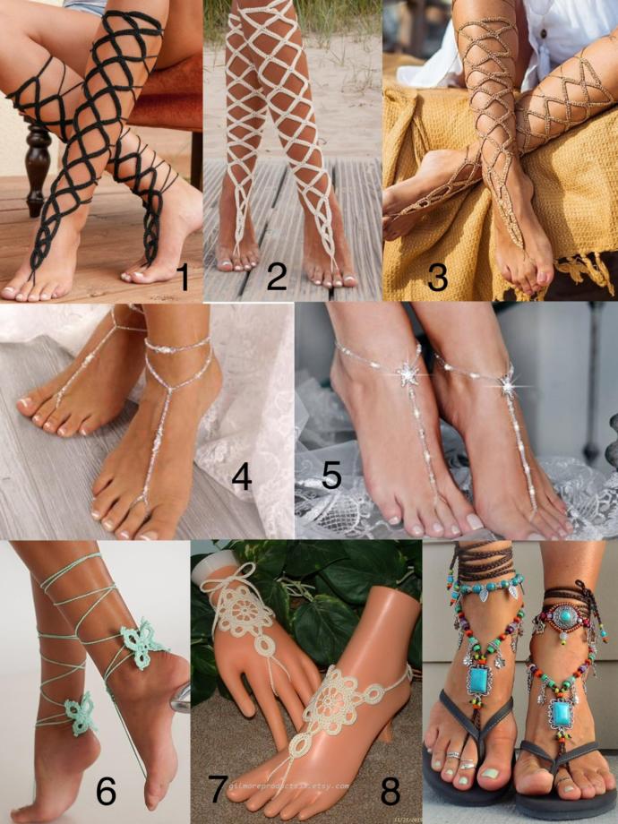 Which hairstyle/outfit/foot jewelry should I consider for this music concert on the beach?