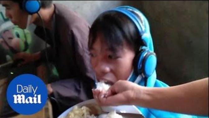 Mom feeds zombie son addicted to video games are you addicted too?