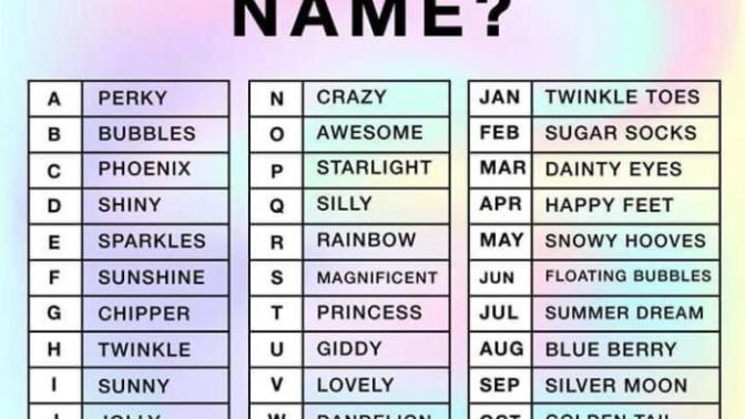 What’s you unicorn name?