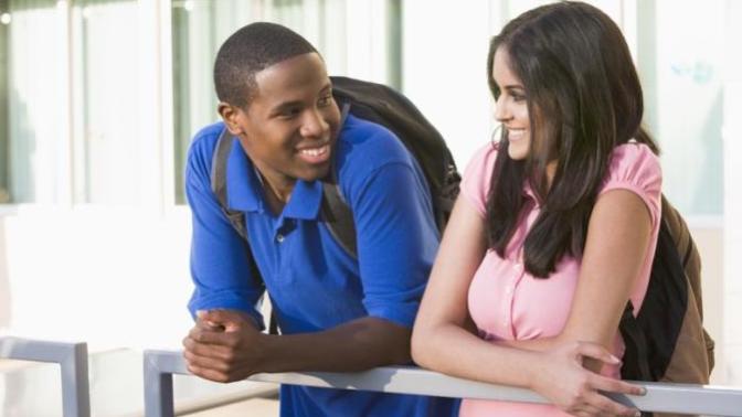 How do you flirt / talk to someone you’ve never talked to before at school?