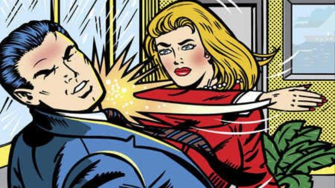 What should a guy do when a girl hits him?