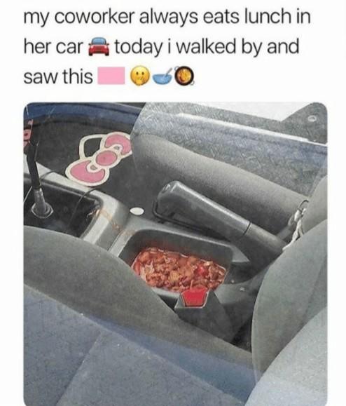 How often do you eat in your car?