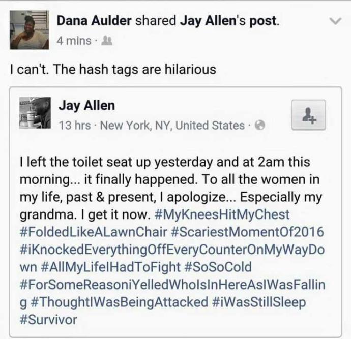 Should guys put the toilet seat down after using the bathroom?