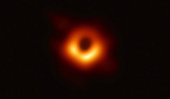 This picture goes down in history as the first picture of a black hole