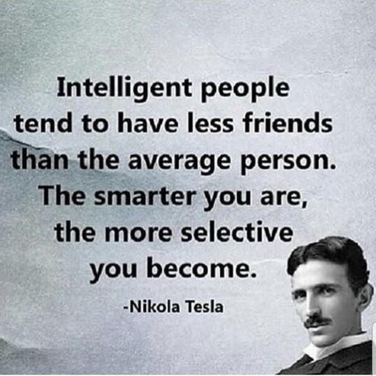 Do you agree: Intelligent people tend to have less friends and those with antisocial behavior are intelligent?