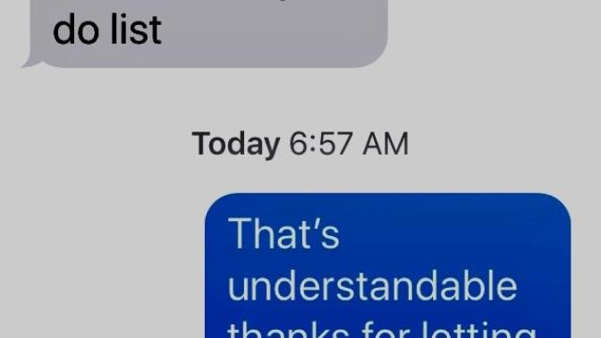 Does this mean he is blowing me off? Should I trip and stop texting him? Or should I just wait to see what happens?