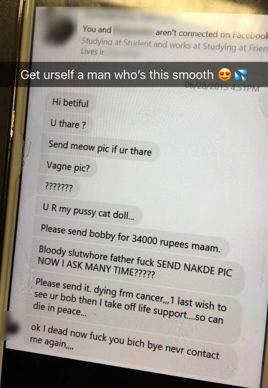 Girls, do you ever get messages like this?