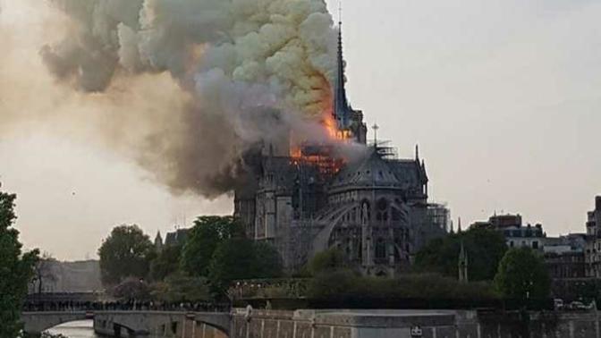 Did you know that Notre Dame in Paris is burning down?