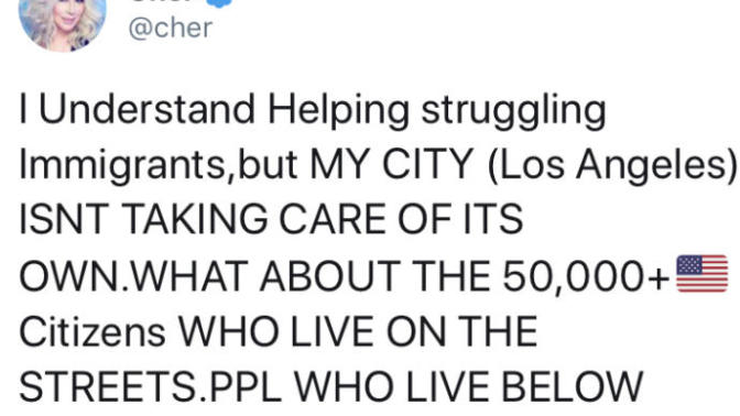 What do you think about Cher’s tweet yesterday?