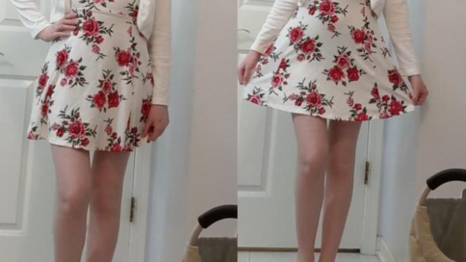 Does the sweater match this dress okay? Or should it be longer?
