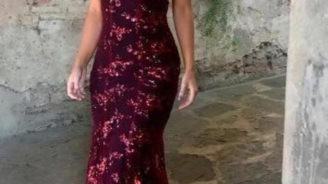 Which couple goes well with burgundy prom dress?