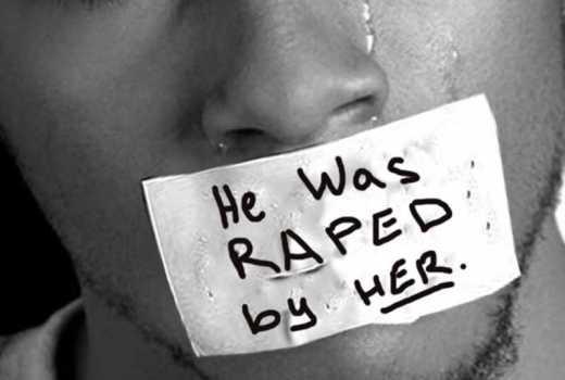Why is it that there are less claims of males being raped?