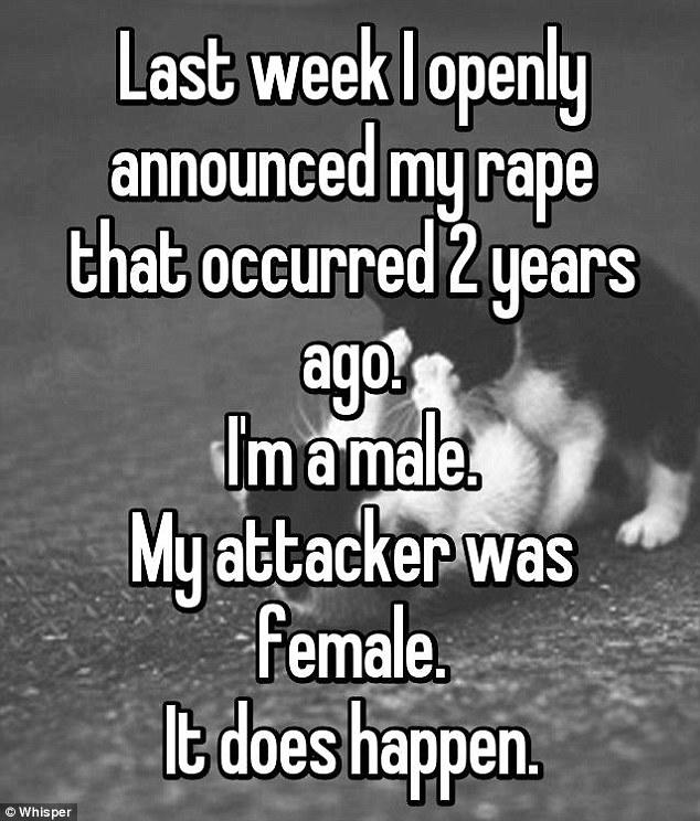 Why is it that there are less claims of males being raped?