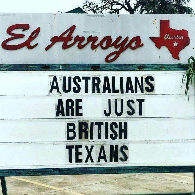 Are Australians just British Texans?