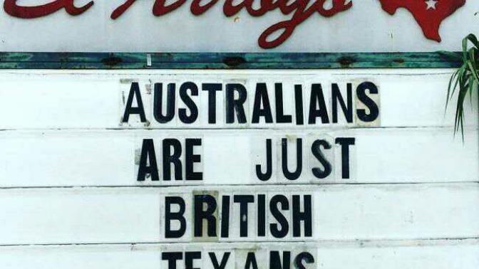Are Australians just British Texans?