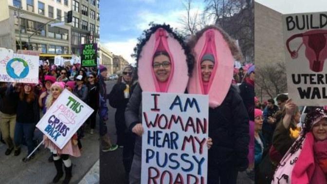Shouldn't we put statues and pictures of vaginas in front of day cares and churches to get kids to respect women?