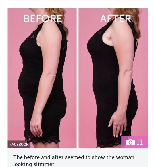 Is it considered fat shaming to advise women to wrap their stomachs in cling wrap before putting on a dress?