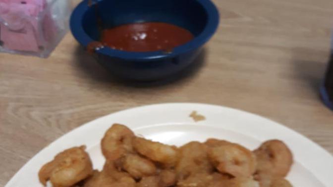 How does this fried shrimp and cocktail sauce look?